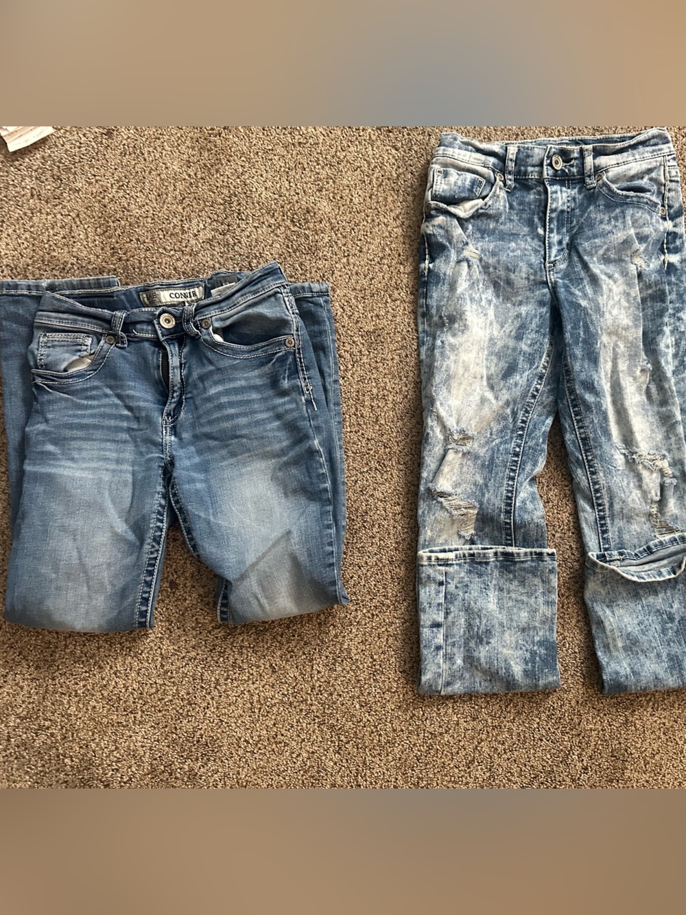 BKE CONNER Kids Blue Denim Jeans - Washed & Distressed